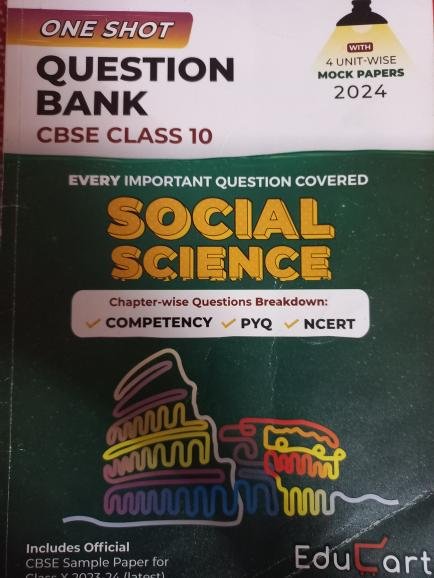 Question Bank Class 10th Social Science by Educart Question Bank Class 10th Social Science by Educart