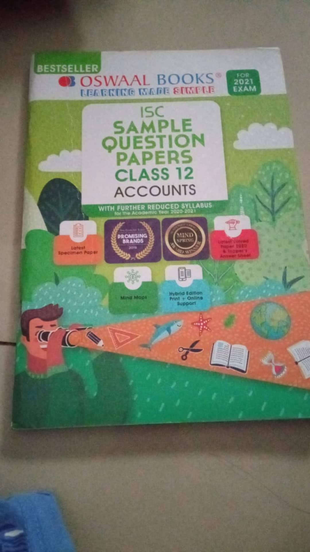 ISC Sample Question Papers Accounts ISC Sample Question Papers Accounts Class XII by Oswaal