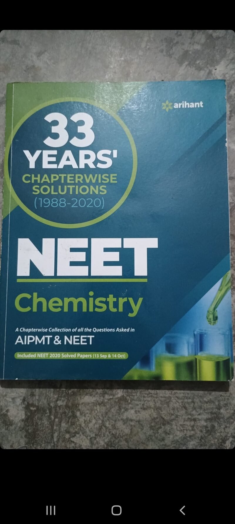 Arihant 33 Years Chapterwise Solution NEET Chemistry