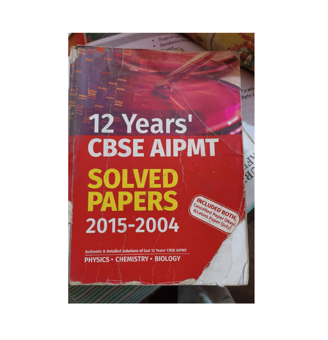 12 Years CBSE AIPMT Solved Papers 2015-2004