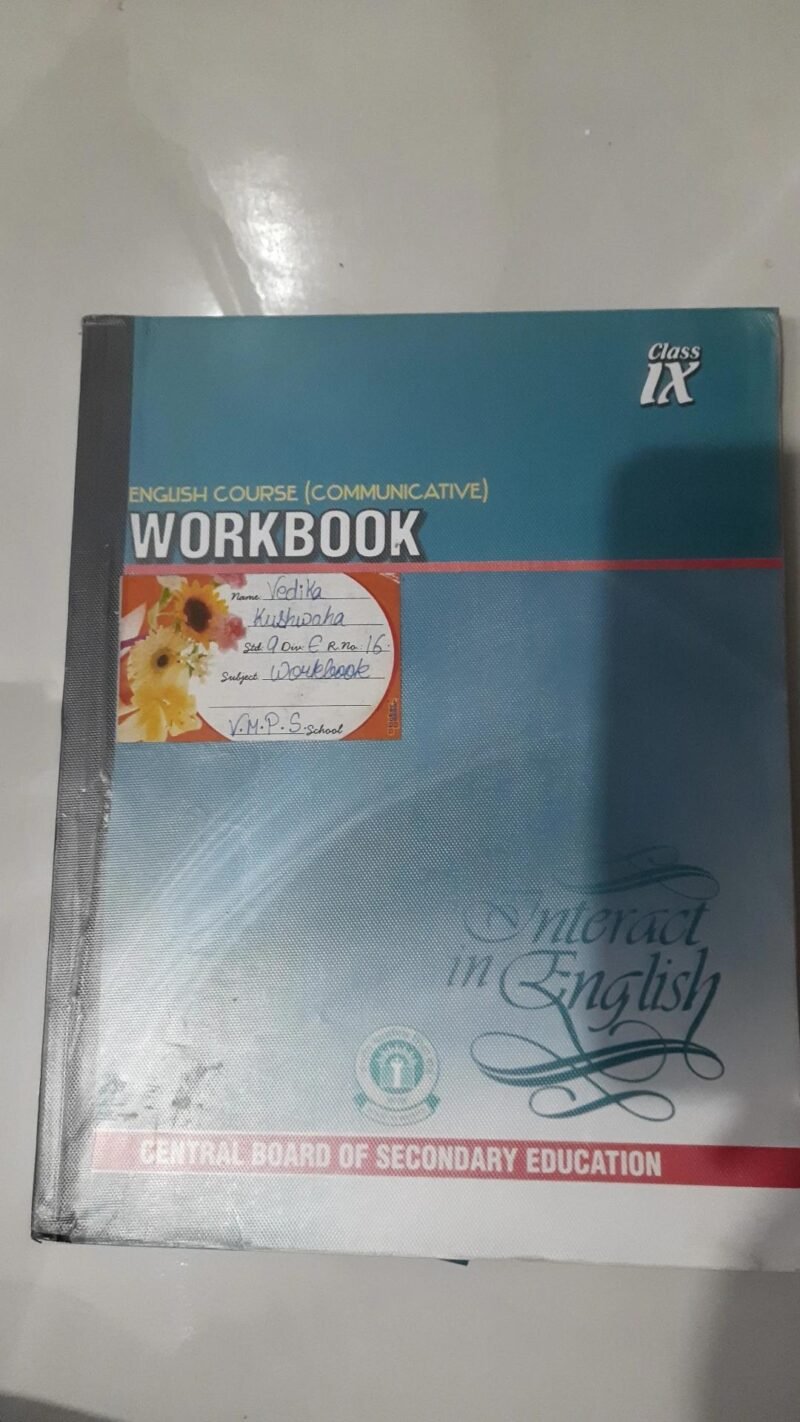 CBSE English Course Workbook Class IX