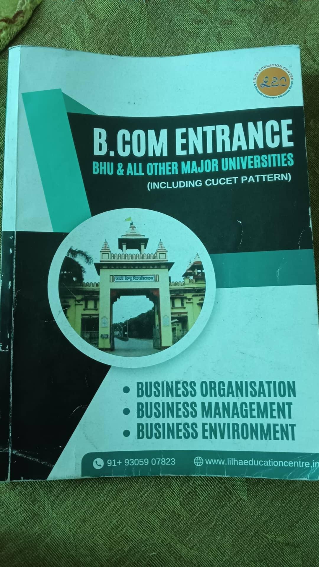 B.Com Entrance BHU & All Other Major Universities B.Com Entrance BHU & All Other Major Universities