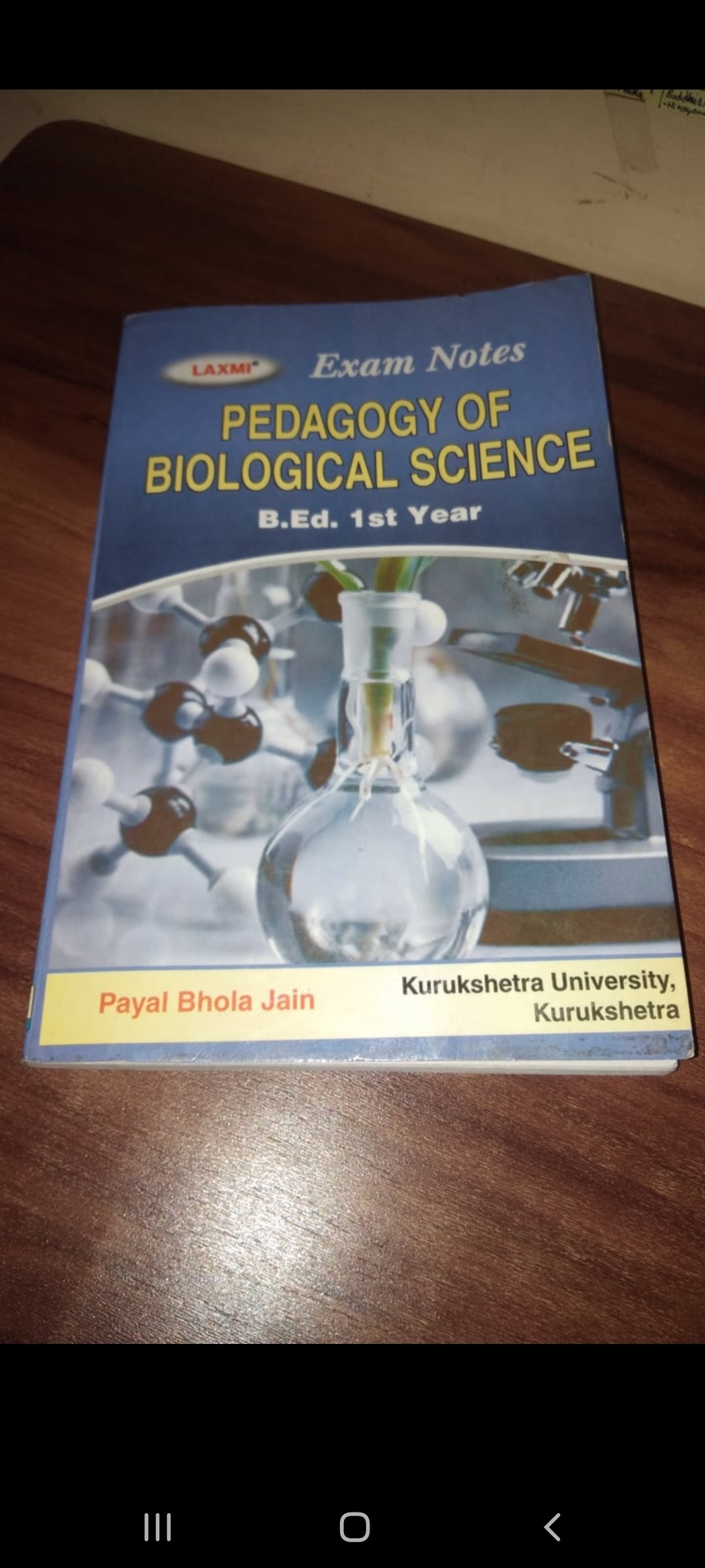 Pedagogy Of Biological Science B.Ed -1st Year by Payal Bhola Jain Pedagogy Of Biological Science B.Ed -1st Year by Payal Bhola Jain