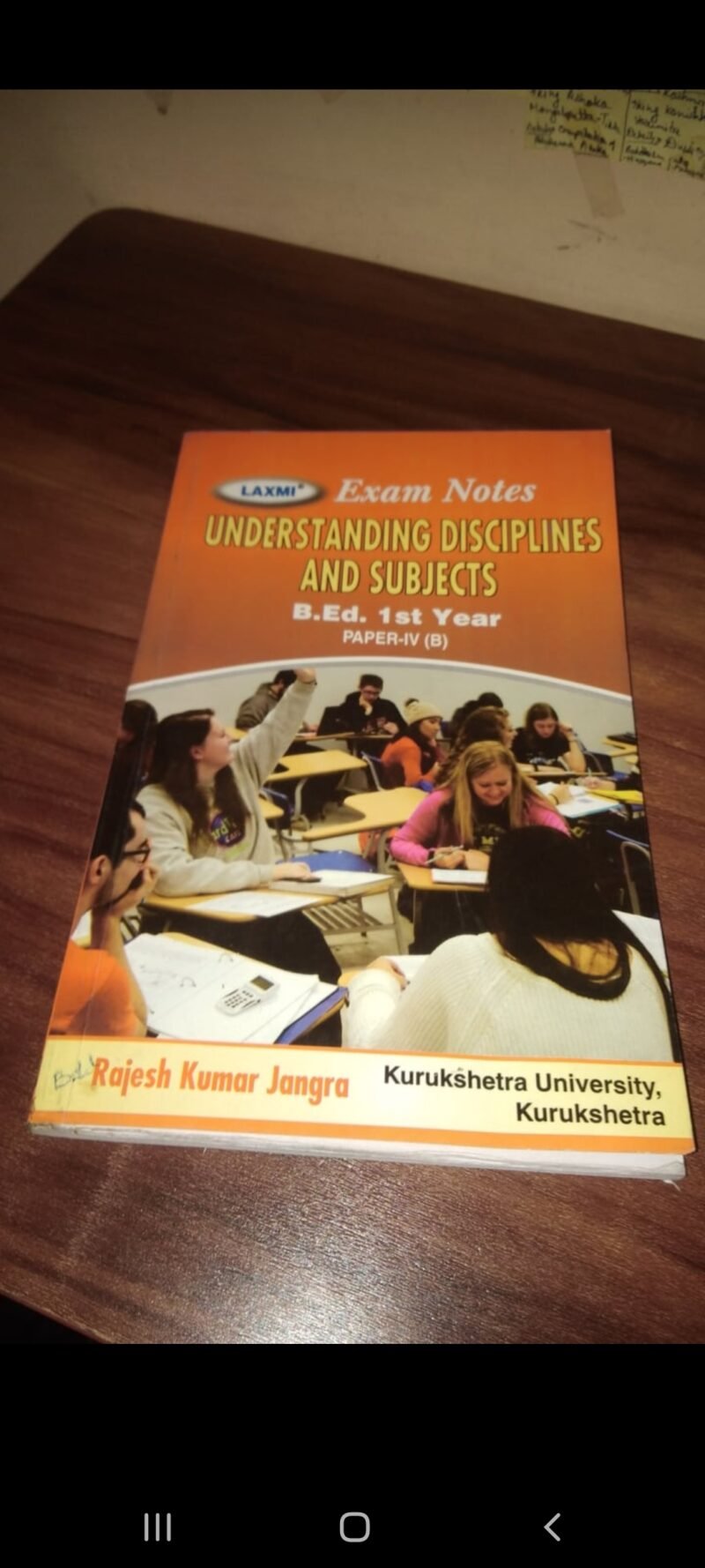 Understanding Disciplines And Subjects B.Ed. 1st Year by Rajesh Kumar Jangra