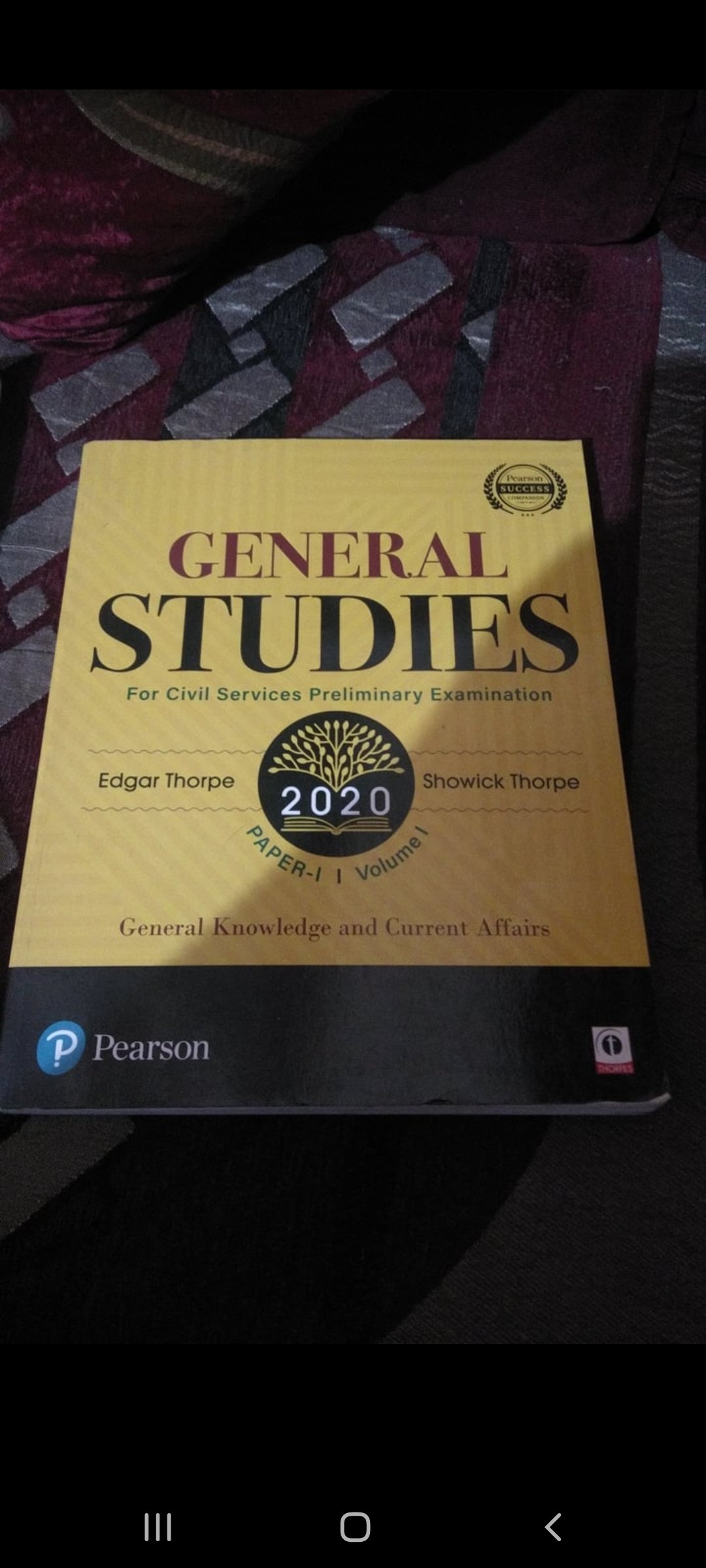 Pearson General Studies Volume 1