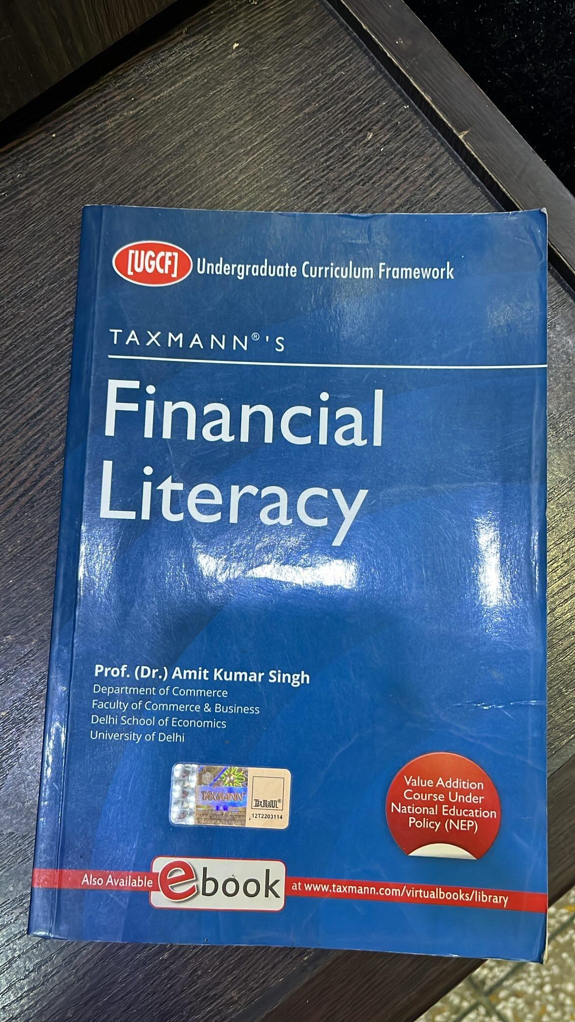 Taxmann Financial Literacy Taxmann Financial Literacy by Dr. Amit Kumar Singh