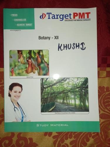 Target PMT Study Material Biology - XII Target PMT Study Material Biology - XII
